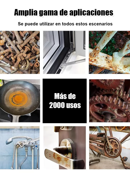Pack de 3: ¡Limpieza total para toda tu casa! 🏆[Eliminación de óxido con una sola pulverización] Potente eliminador de óxido de metal🛡️Elimina el óxido difícil sin dañar tus superficies. 