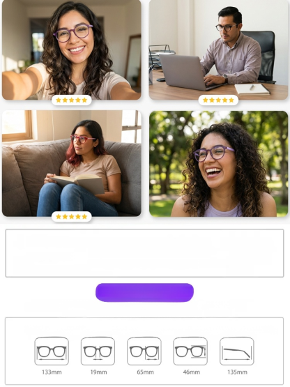 Gafas multifocales de alta gama con protección contra luz azul y efecto antifatiga