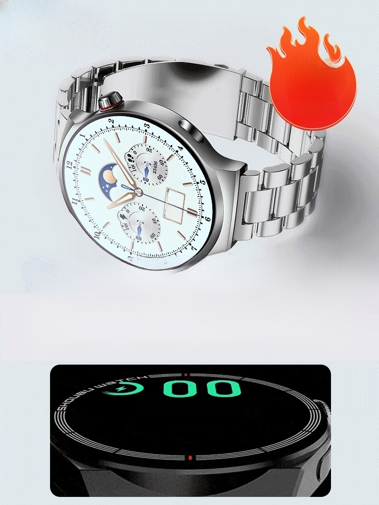¡No es necesario pincharse los dedos para medir el nivel de azúcar en sangre! Este reloj inteligente ofrece monitoreo de salud las 24 horas + asistente con tecnología de inteligencia artificial