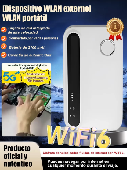 【Potente fuente de datos para exteriores】Punto de acceso Wi-Fi portátil
