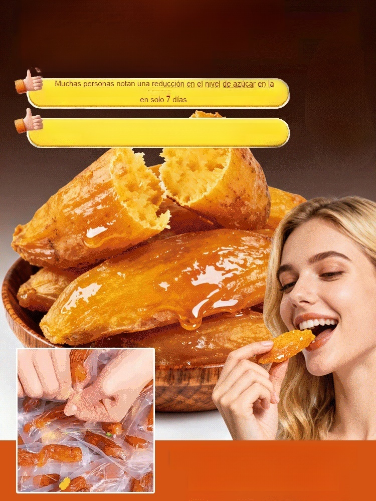 Chips De Batata Sin Azúcar, Recién Hechos Al Vapor Y Horneados, Tan Suaves Y Masticables Que Se Pueden Estirar Hasta Formar Tiras