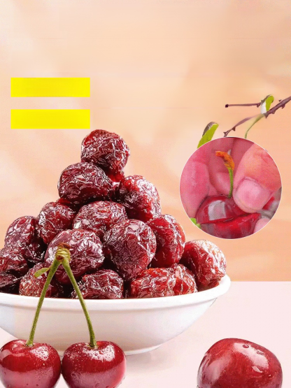 Dulces y ácidas, rebosantes de jugo, pero nunca empalagosas. Cerezas secas de primera calidad
