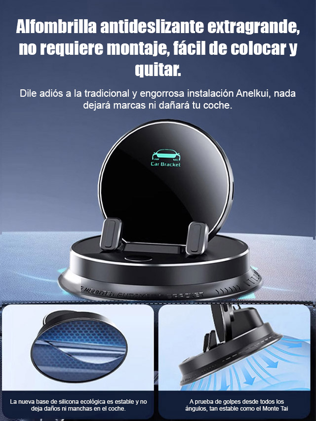 【Soporte De Teléfono Multifuncional Con Detección Inteligente De Ia】Rotación De 360° + Enfoque Automático
