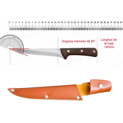Cuchillo deshuesador profesional de alta calidad y filo afilado