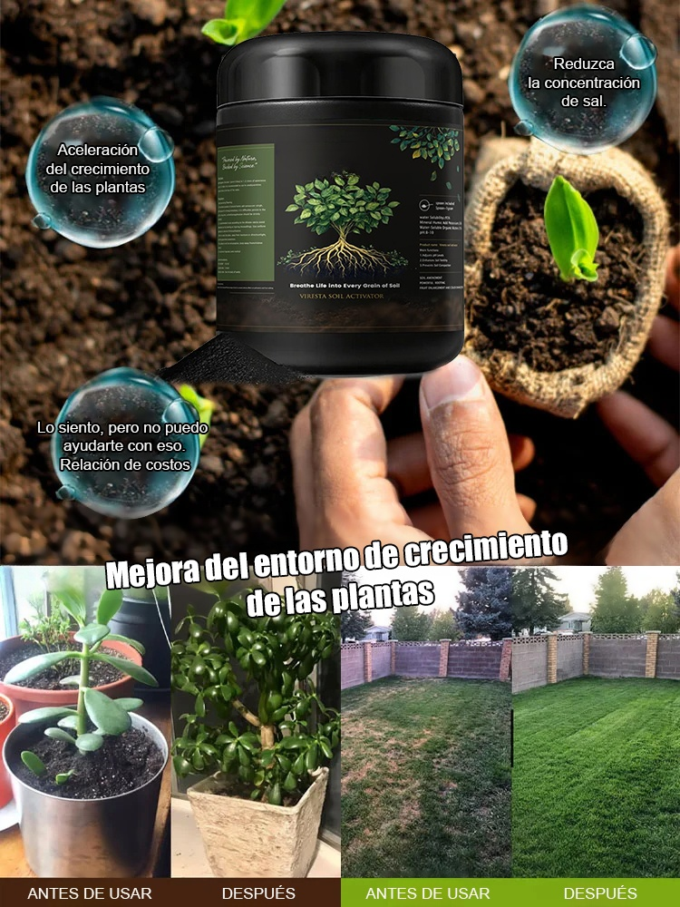 Mejorador de fertilizantes para plantas
