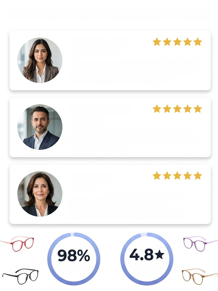 Gafas multifocales de alta gama con protección contra luz azul y efecto antifatiga