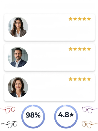 Gafas multifocales de alta gama con protección contra luz azul y efecto antifatiga