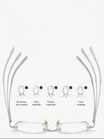 【Colaboración con diseñadores】 Gafas de lectura con zoom inteligente y cambio de color Starry Sky