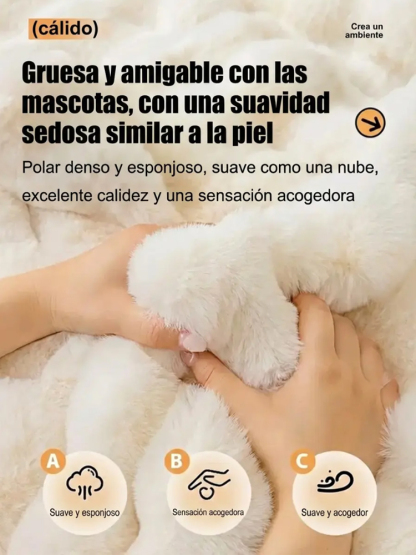 Saco de dormir de felpa para adultos con diseño de gato