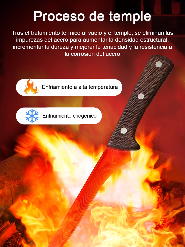 Cuchillo deshuesador profesional de alta calidad y filo afilado