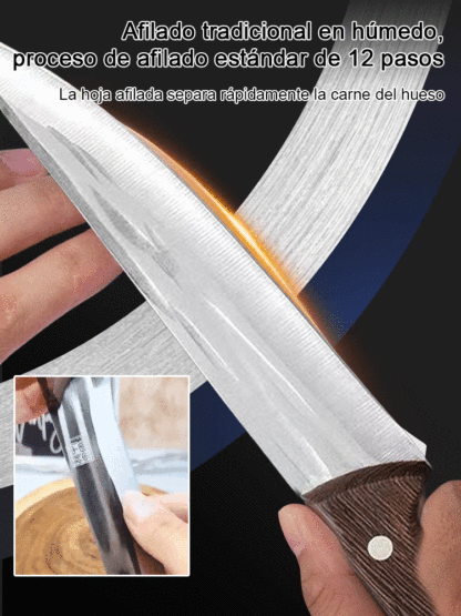 Cuchillo deshuesador profesional de alta calidad y filo afilado