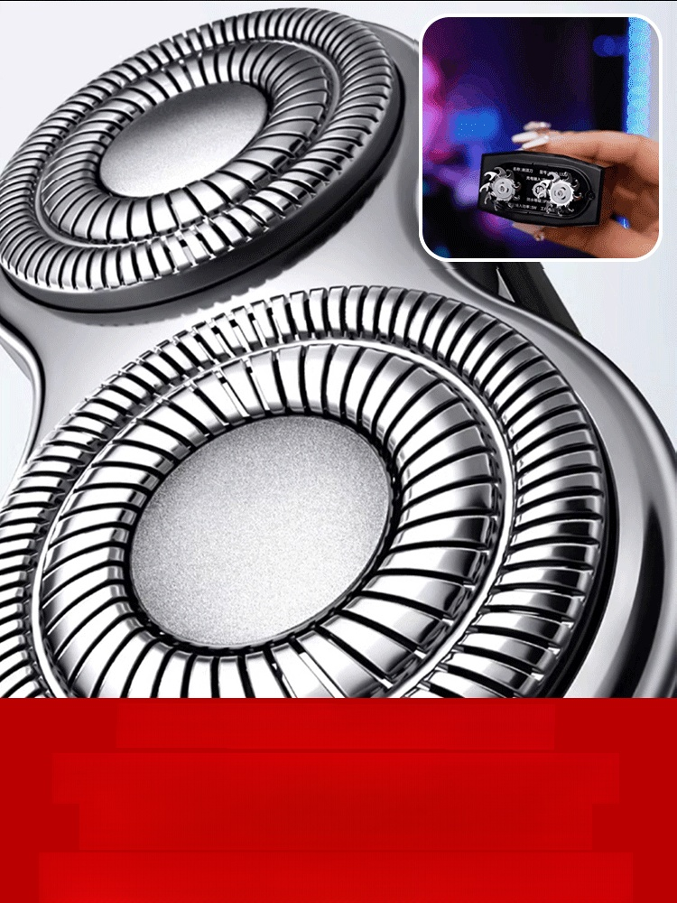 La afeitadora mecánica de moda.Afeitado limpio en 3 segundos, sin dejar manchas negras