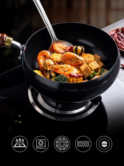 Un Wok De Hierro Centenario, Perfecto Para Freír Filetes En Sartén Sin Aceite Ni Que Se Peguen