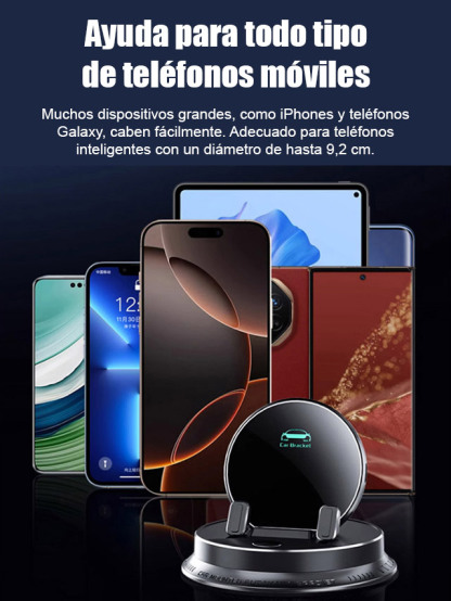 【Soporte De Teléfono Multifuncional Con Detección Inteligente De Ia】Rotación De 360° + Enfoque Automático