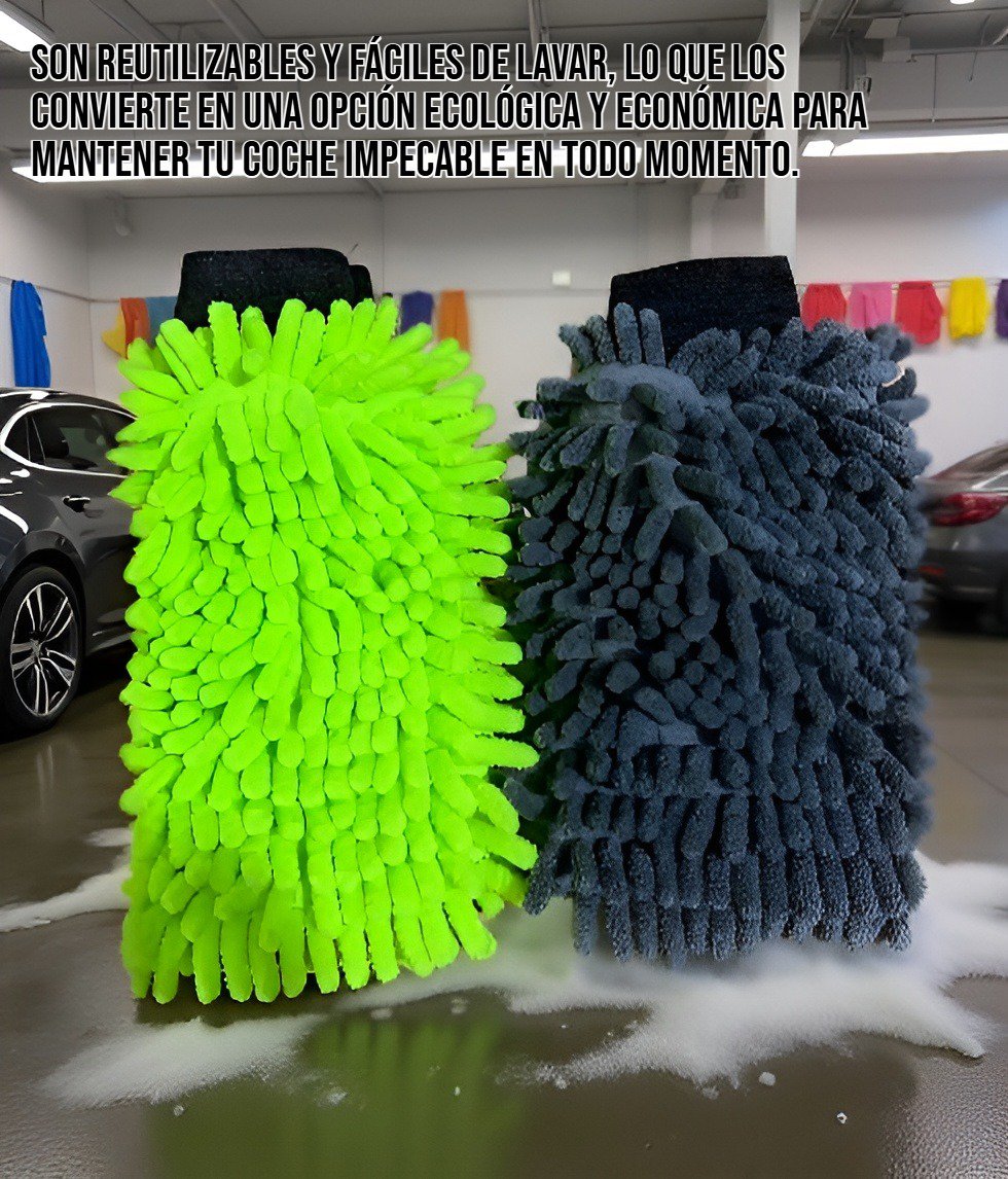 Accesorio de limpieza para autos de microfibra