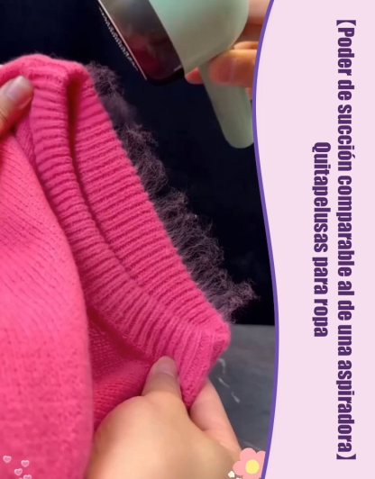 【Poder de succión comparable al de una aspiradora】Quitapelusas para ropa