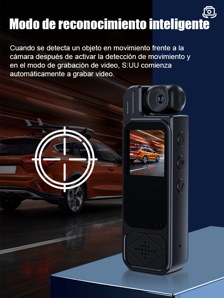 【Cámara de bolsillo】Grabadora portátil con pantalla