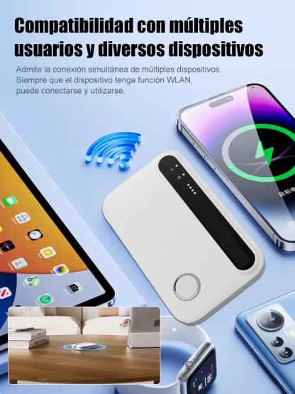 【Potente fuente de datos para exteriores】Punto de acceso Wi-Fi portátil