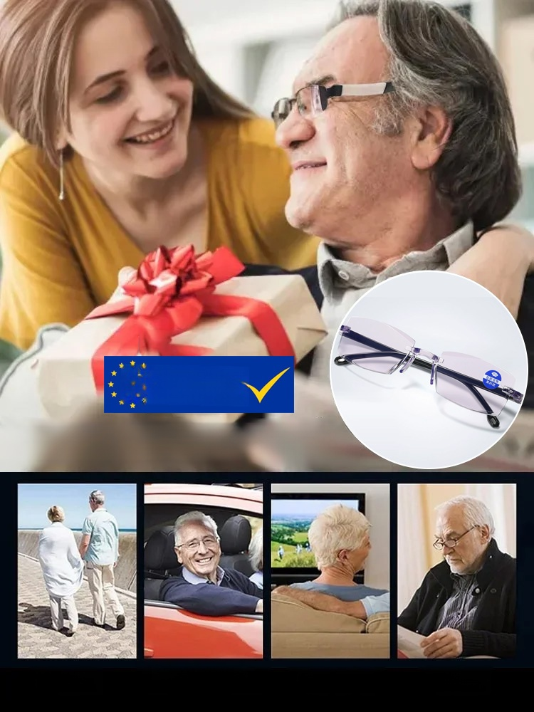 Gafas progresivas inteligentes y cómodas, recupera la visión juvenil