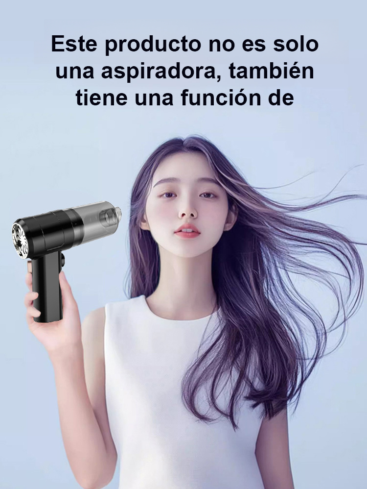 Aspiradora automática, apta tanto para coche como para casa, limpia fácilmente todo tipo de manchas.
