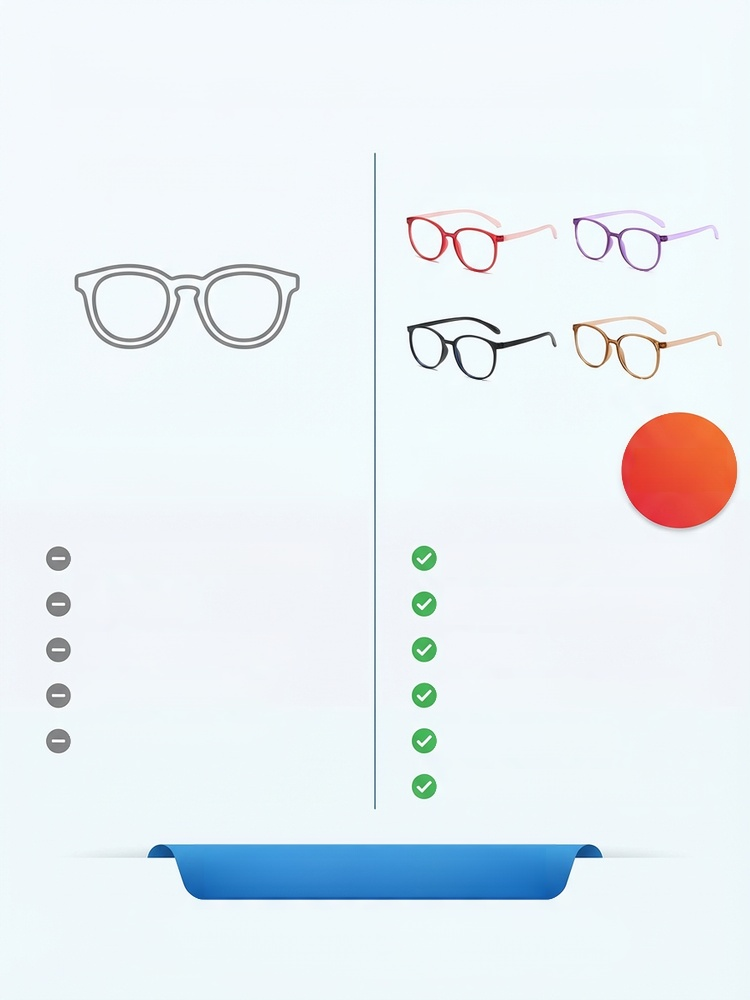 Gafas multifocales de alta gama con protección contra luz azul y efecto antifatiga