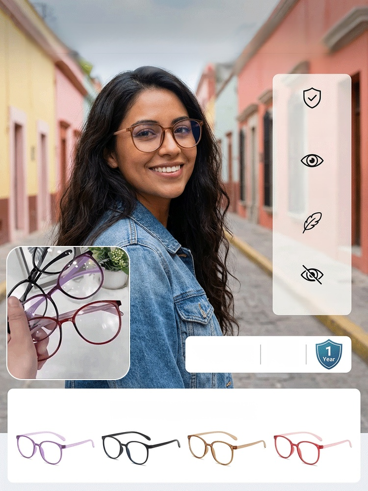 Gafas multifocales de alta gama con protección contra luz azul y efecto antifatiga