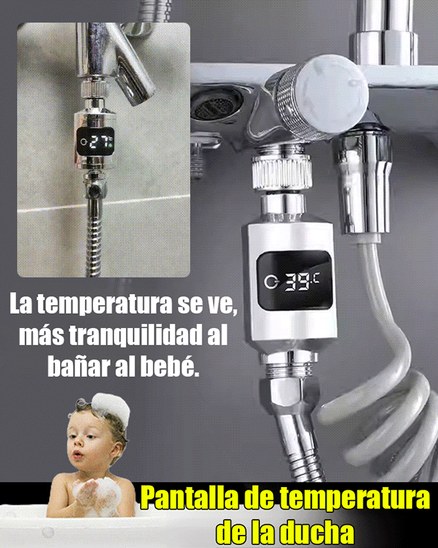 Pantalla de temperatura de ducha
