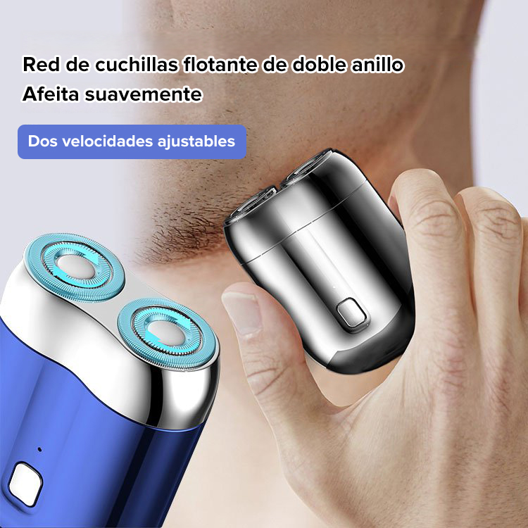 Nuevo cortapelos eléctrico de doble cabeza mini【Haircut, Shave, and Hair Removal in One!】