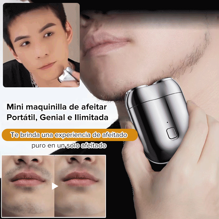 Nuevo cortapelos eléctrico de doble cabeza mini【Haircut, Shave, and Hair Removal in One!】