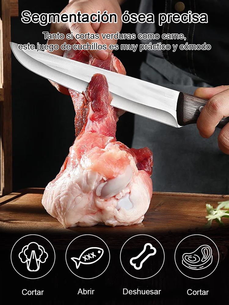 Cuchillo deshuesador profesional de alta calidad y filo afilado