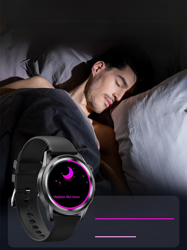 ¡No es necesario pincharse los dedos para medir el nivel de azúcar en sangre! Este reloj inteligente ofrece monitoreo de salud las 24 horas + asistente con tecnología de inteligencia artificial
