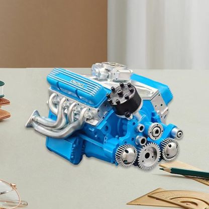 Figura De Motor Metálica: Perfecta Para Decoración, Educación Y Coleccionismo