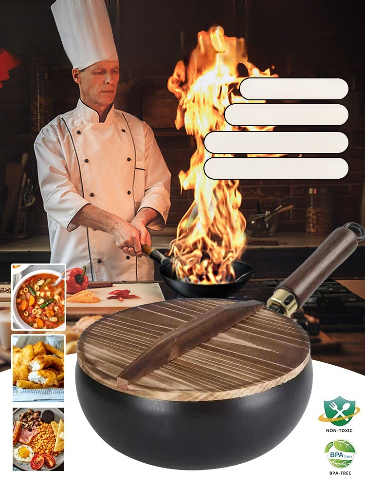 Un Wok De Hierro Centenario, Perfecto Para Freír Filetes En Sartén Sin Aceite Ni Que Se Peguen