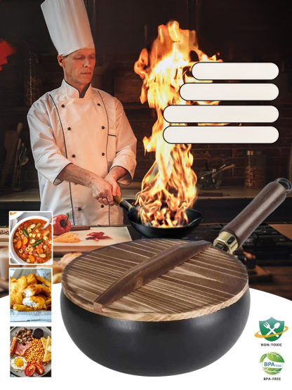 Un Wok De Hierro Centenario, Perfecto Para Freír Filetes En Sartén Sin Aceite Ni Que Se Peguen