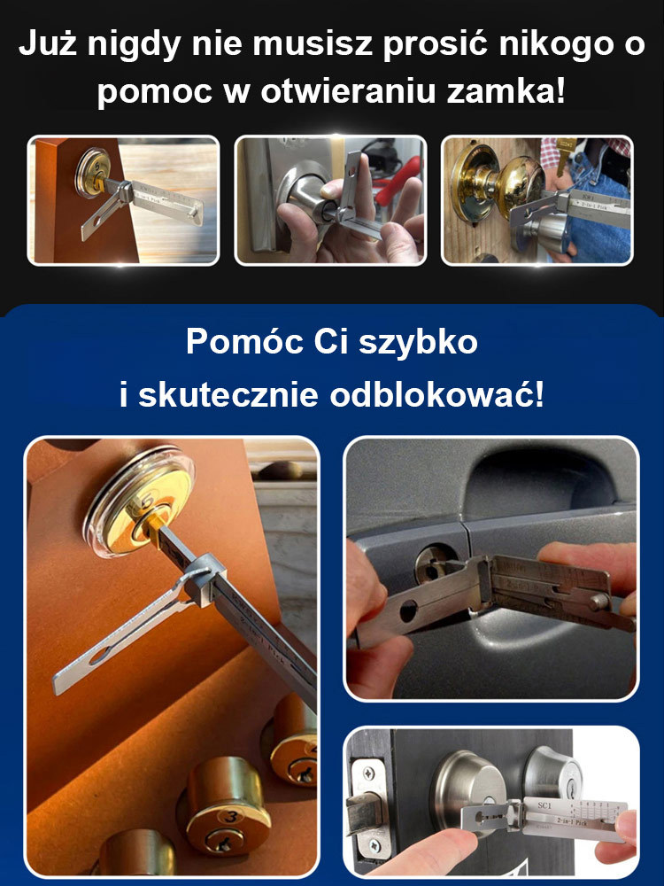 💟Jedno narzędzie otworzy każdy zamek.