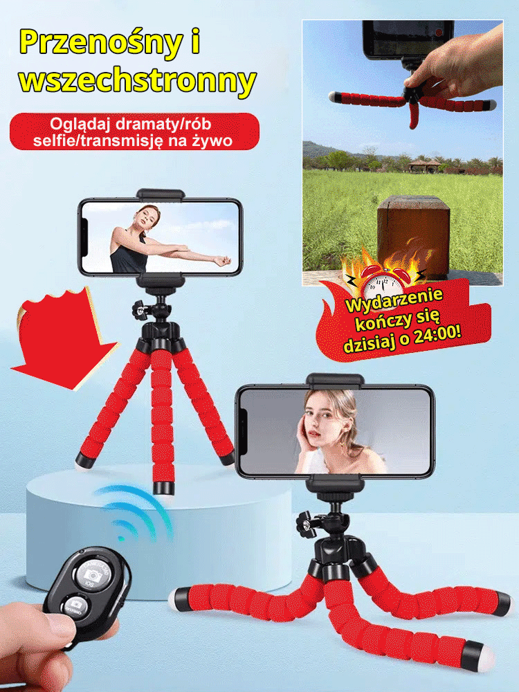 【Statyw Octopus】—Twój „mobilny asystent fotograficzny”!