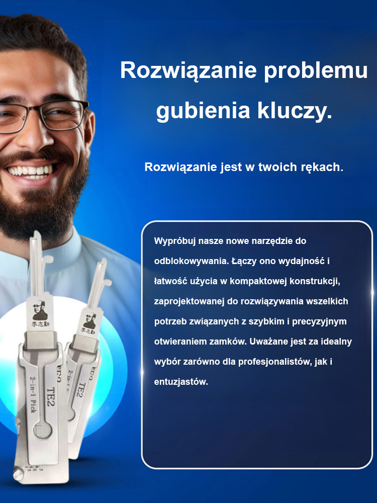 💟Jedno narzędzie otworzy każdy zamek.