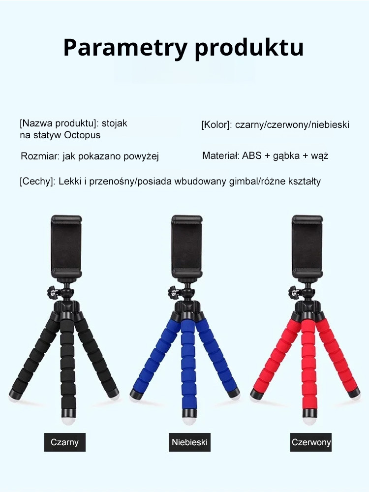 【Statyw Octopus】—Twój „mobilny asystent fotograficzny”!