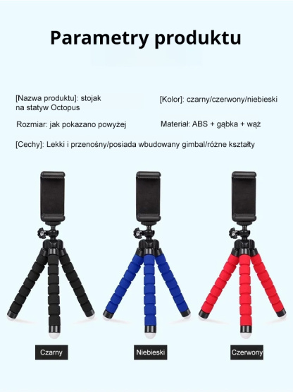 【Statyw Octopus】—Twój „mobilny asystent fotograficzny”!