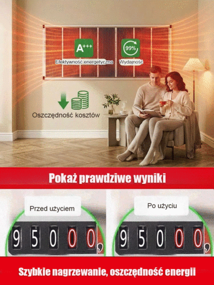 【Szybkie nagrzewanie w 5 sekund】Niemiecki, zaawansowany technologicznie grzejnik ścienny z grafenem