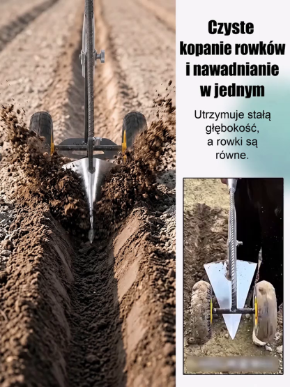 [Specjalna stal manganowa] 3w1 podwójne koła – bez bólu pleców, działa wiecznie!