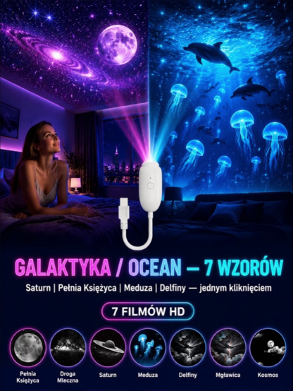 ⚡W jedną sekundę zamień zwykły pokój w magiczny podwodny świat.