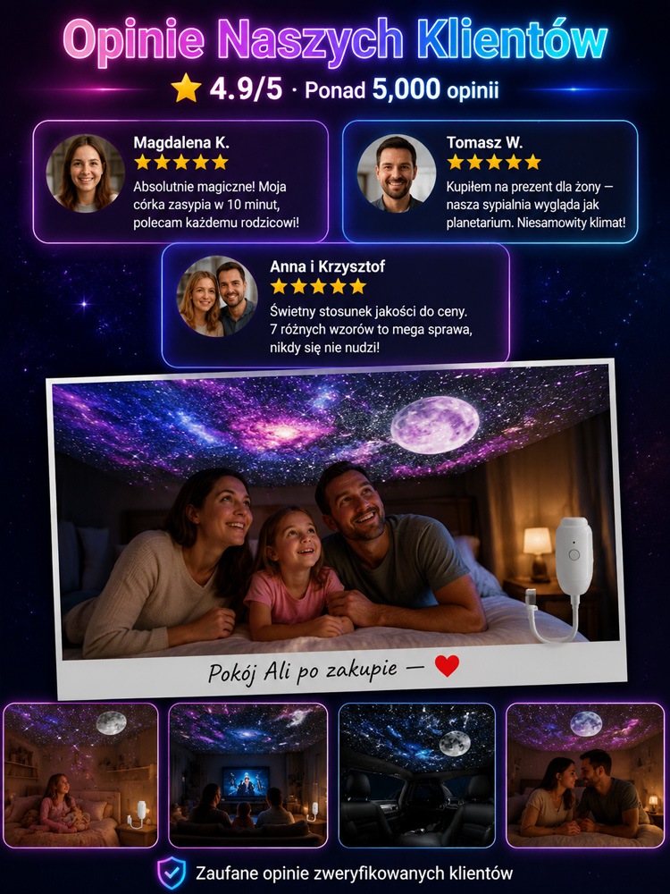 ⚡W jedną sekundę zamień zwykły pokój w magiczny podwodny świat.