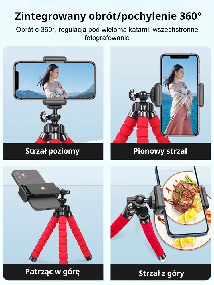 【Statyw Octopus】—Twój „mobilny asystent fotograficzny”!