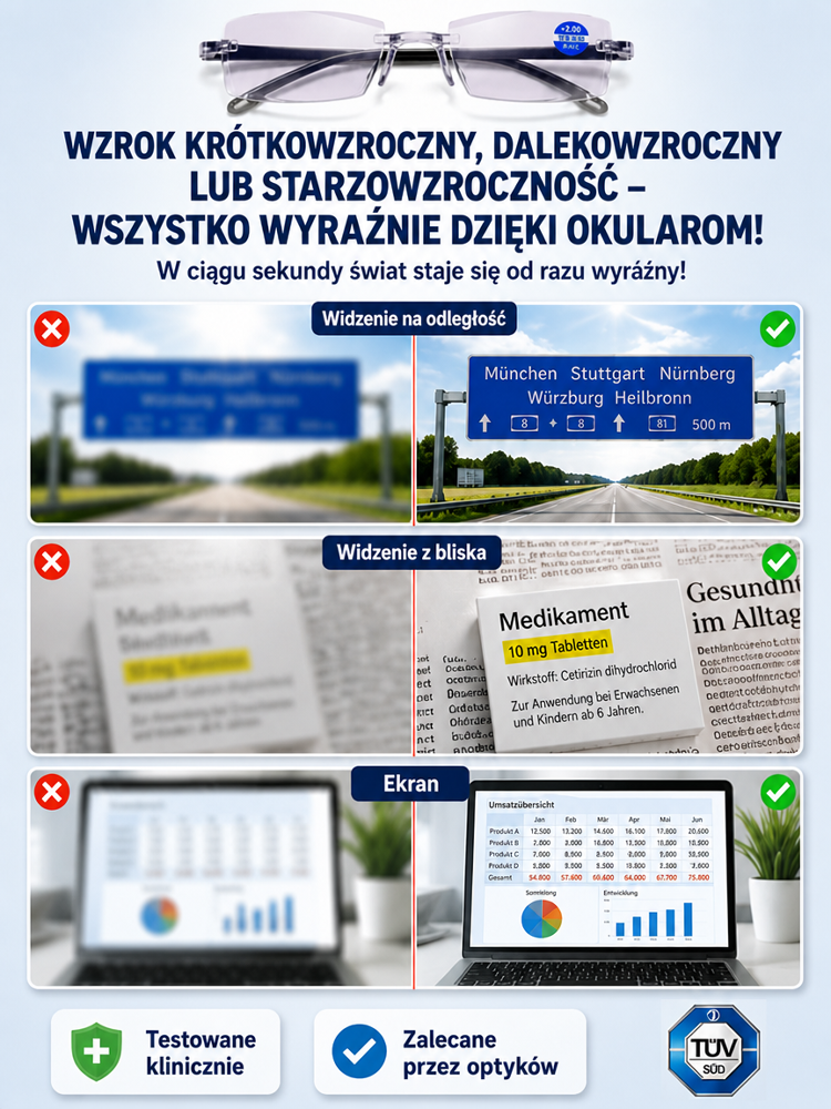 ✅Najnowsze opracowanie niemieckich inżynierów – bez badań, od razu wyraźne widzenie.