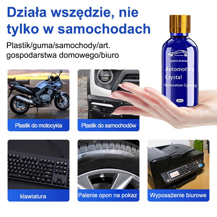 【Błyszczy bez mycia przez 3 lata】🚗Delikatne zastosowanie przywróci połysk lakierowi Twojego samochodu i zapewni ochronę na długie lata.✨
