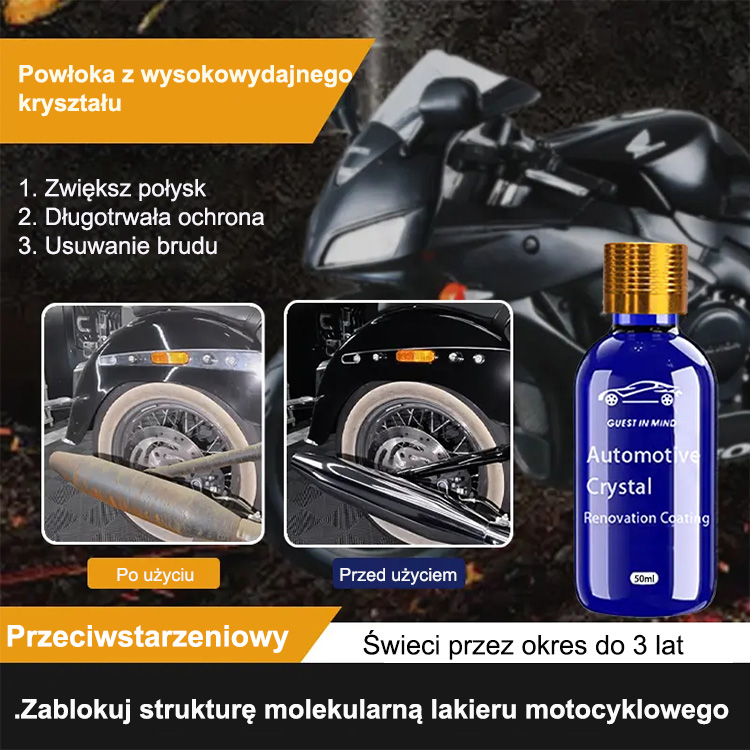 【Błyszczy bez mycia przez 3 lata】🚗Delikatne zastosowanie przywróci połysk lakierowi Twojego samochodu i zapewni ochronę na długie lata.✨