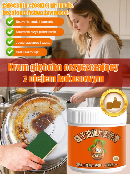 ✨Uniwersalna pasta czyszcząca – usuwa żółte osady i kamień ze zlewu, trudno dostępne zabrudzenia w toalecie, a nawet rysunki dzieci na ścianach. Wszystko znów lśni jak nowe.