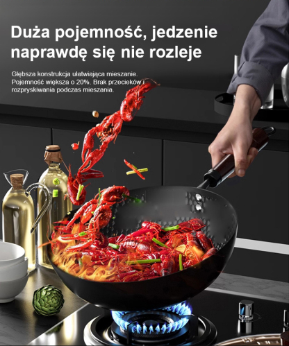 🍳Najlepsza japońska patelnia żeliwna，Smażenie, gotowanie na parze, duszenie – wszystko w jednym!