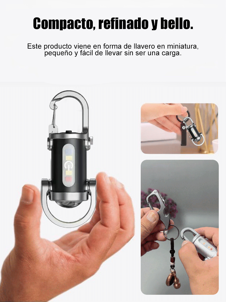 【Súper brillante】Linterna de llavero - Plástico